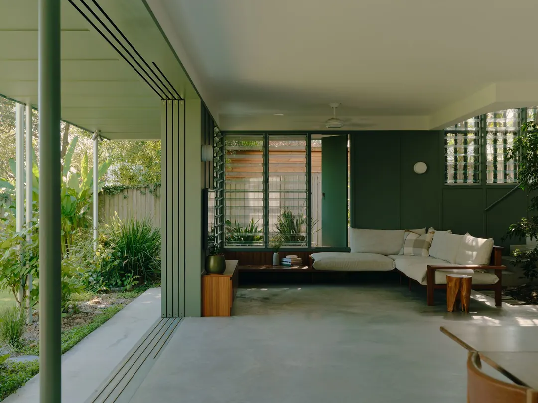 Lounge opening onto the garden